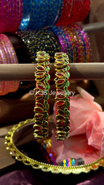 Lotus silk thread bangles