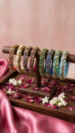 Lotus silk thread bangles