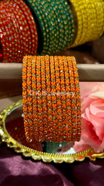 Heart glass bangles