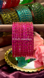Raindrop glass bangles