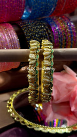 Lotus silk thread bangles