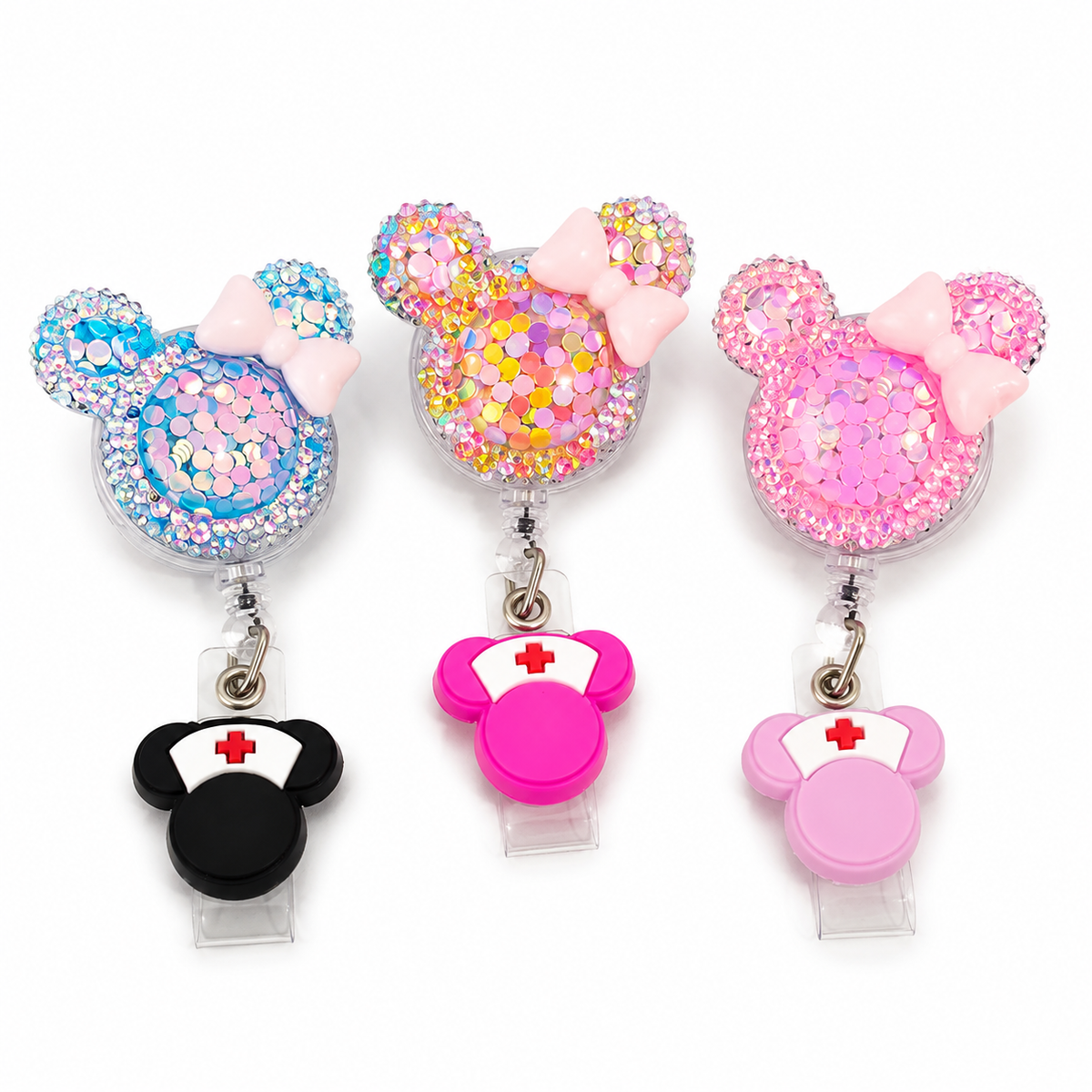 Bow badge holder