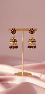 Earrings SK047 Maroon