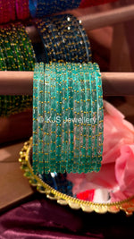 Raindrop glass bangles