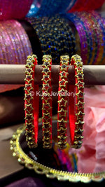 Star silk thread bangles