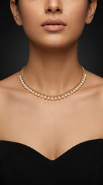 Gold Pearl necklace