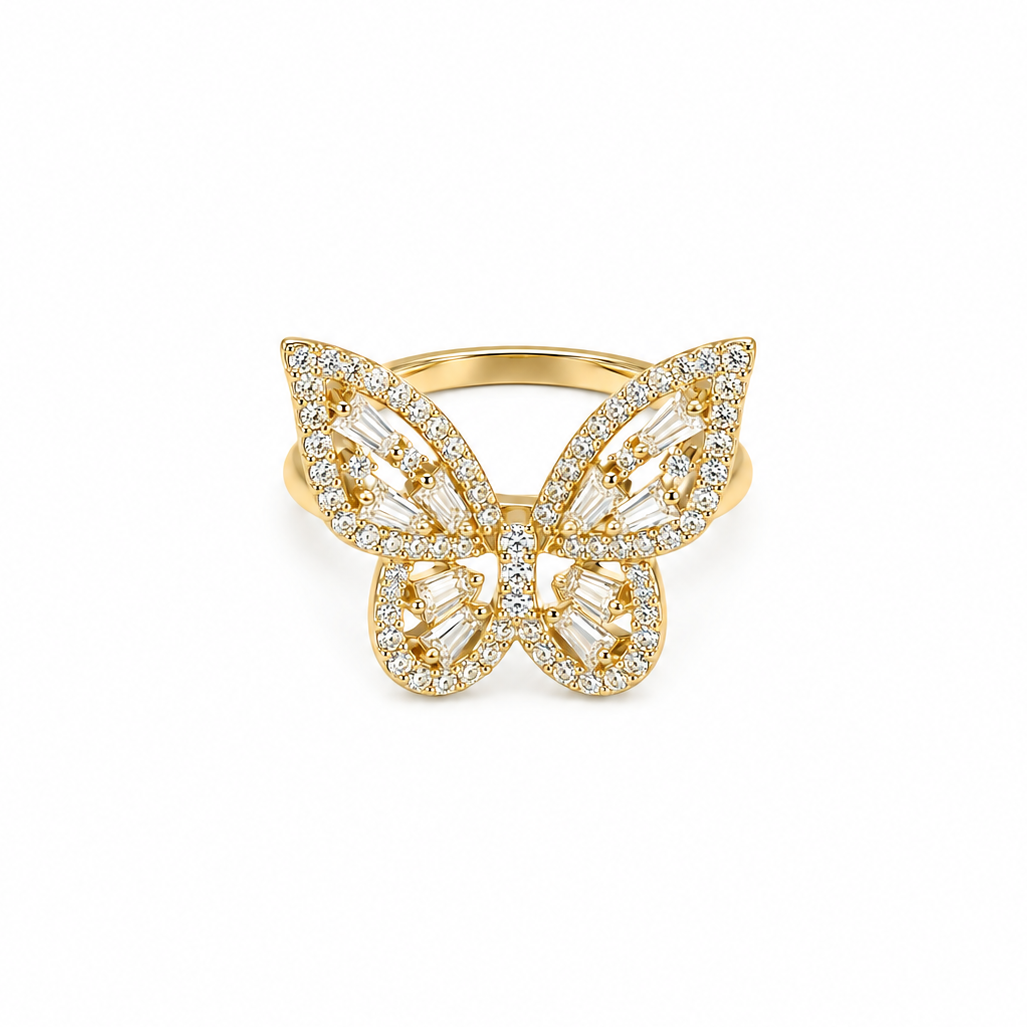 Butterfly statement ring small