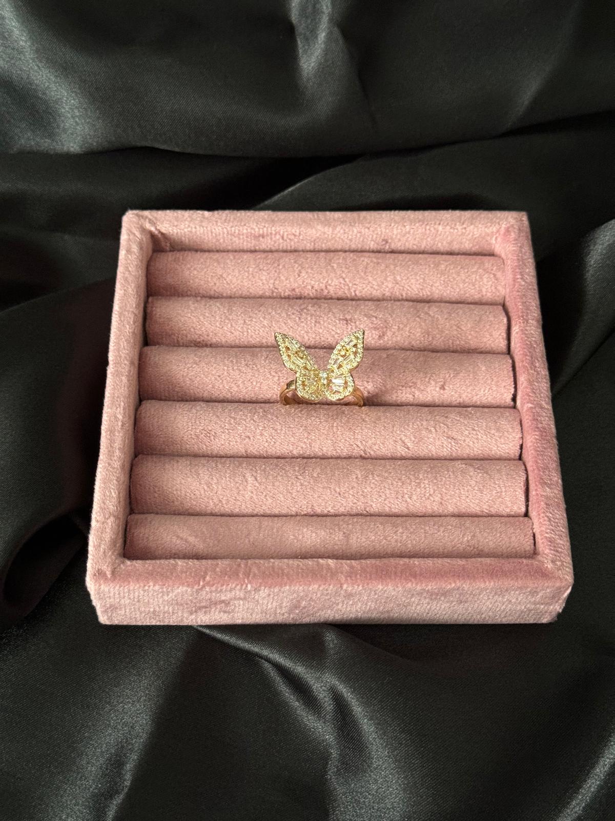 Butterfly statement ring small