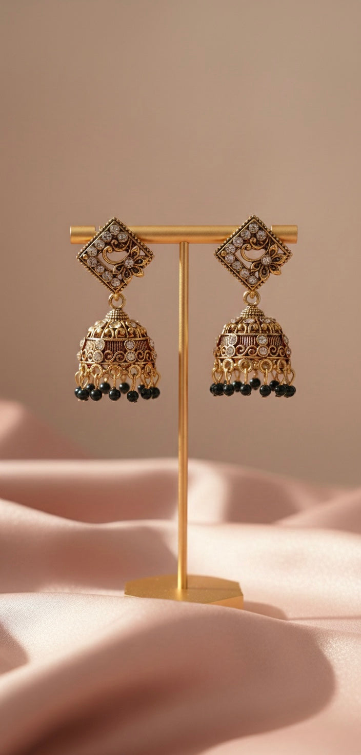 Earrings SK051 Black