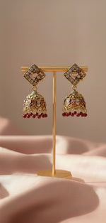 Earrings SK051 Maroon