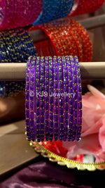 Raindrop glass bangles
