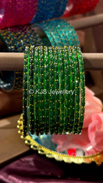 Raindrop glass bangles