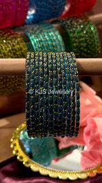 Raindrop glass bangles