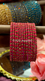 Heart glass bangles