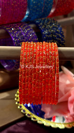 Raindrop glass bangles