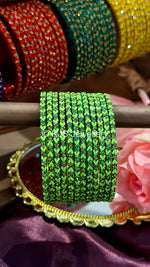 Heart glass bangles