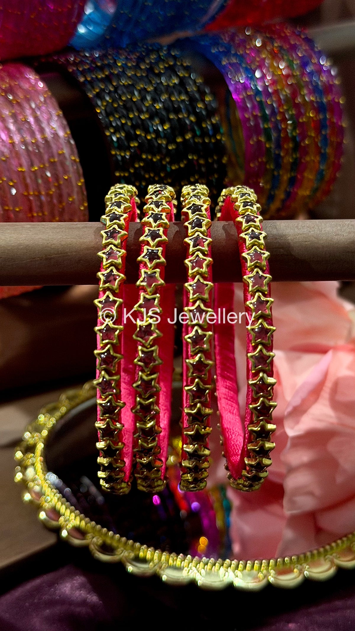 Star silk thread bangles