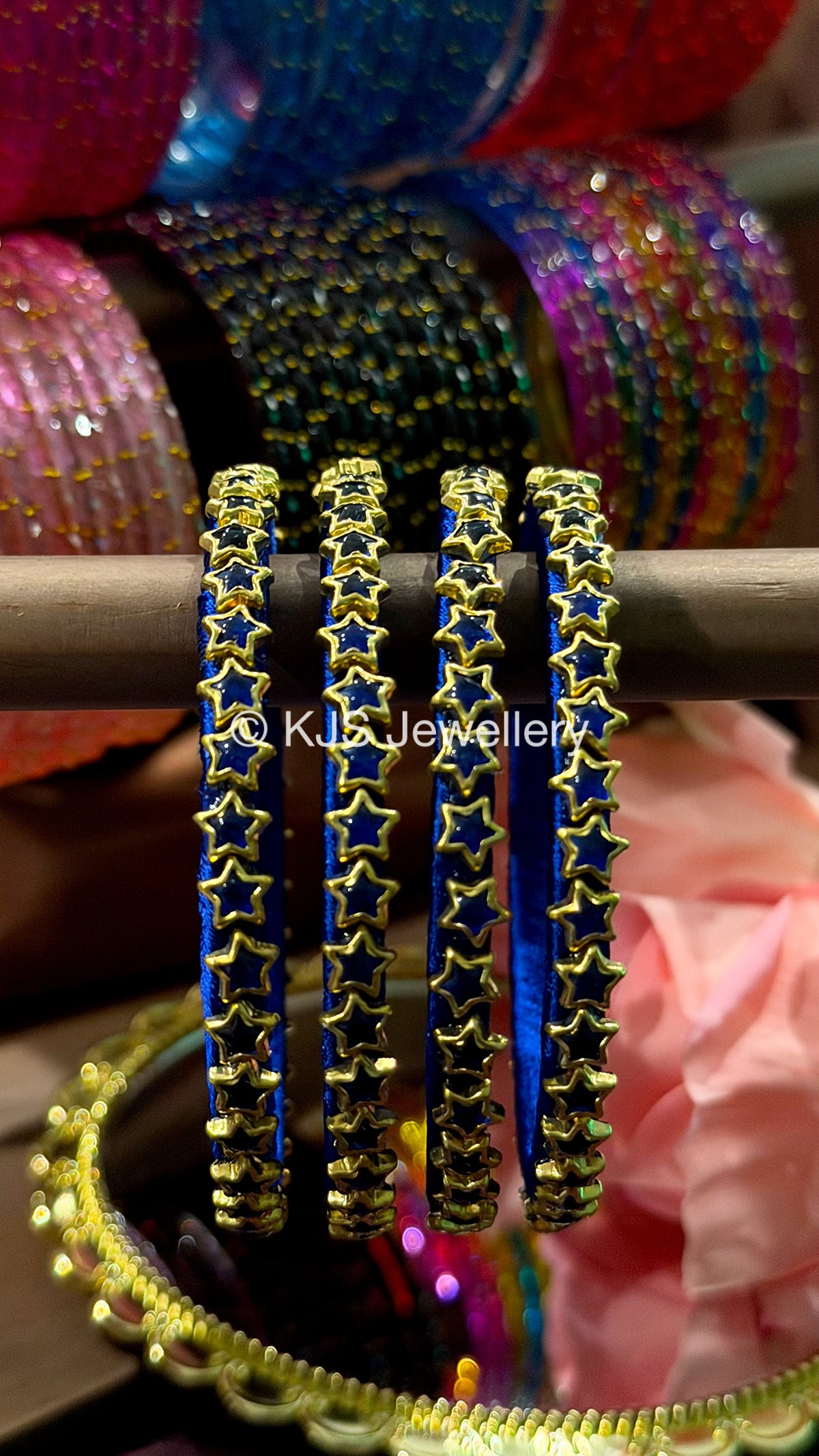 Star silk thread bangles