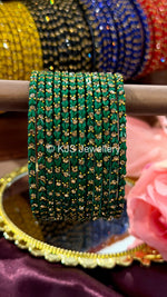 Heart glass bangles