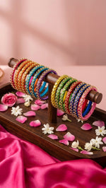Star silk thread bangles