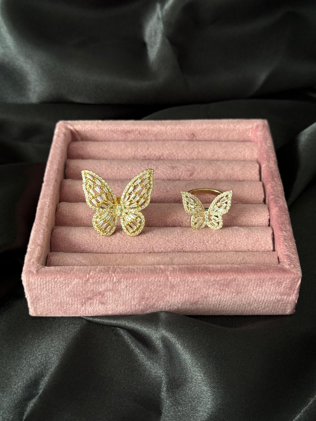 Butterfly statement ring small