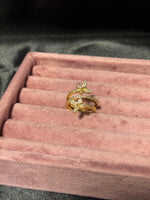 Double Butterfly ring