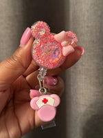 Bow badge holder