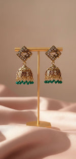 Earrings SK051 Green
