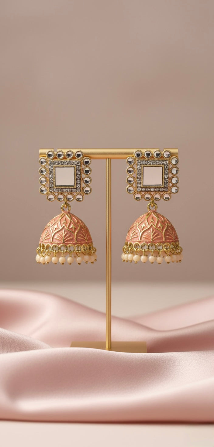 Earrings SK054 Orange/Peach